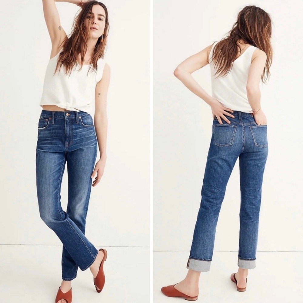 Madewell High Rise Slim Boyjean NWT size 28 tall.